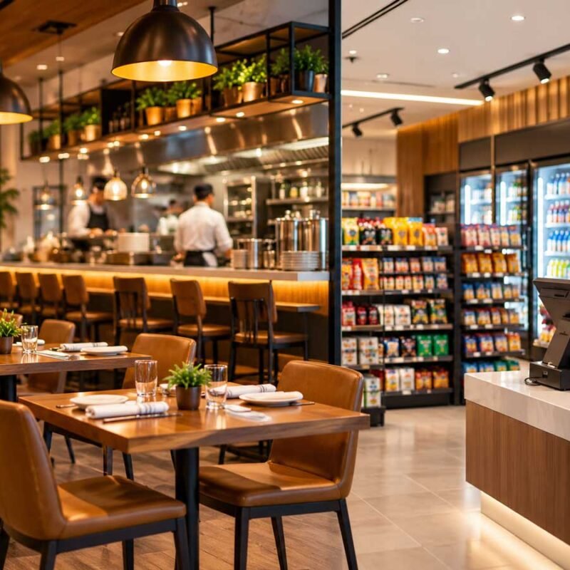 Restaurants & retail stores